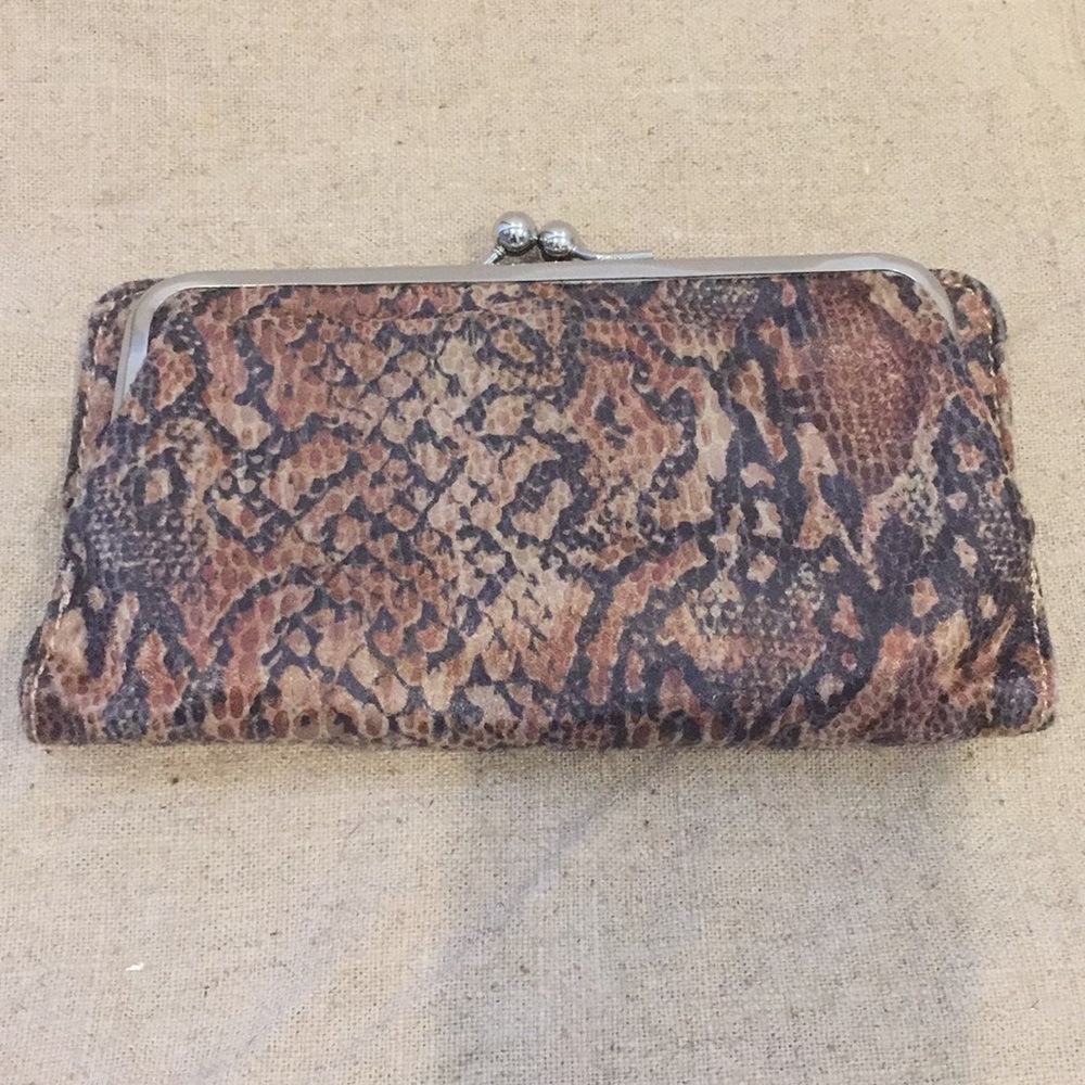 Faux snake skin wallet